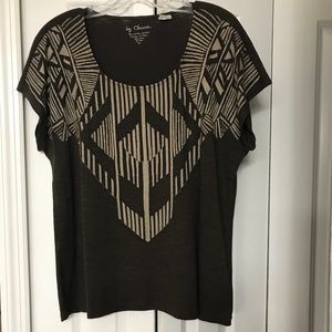 Chico’s Woven Design Top - Size 2 Chico’s Sizing